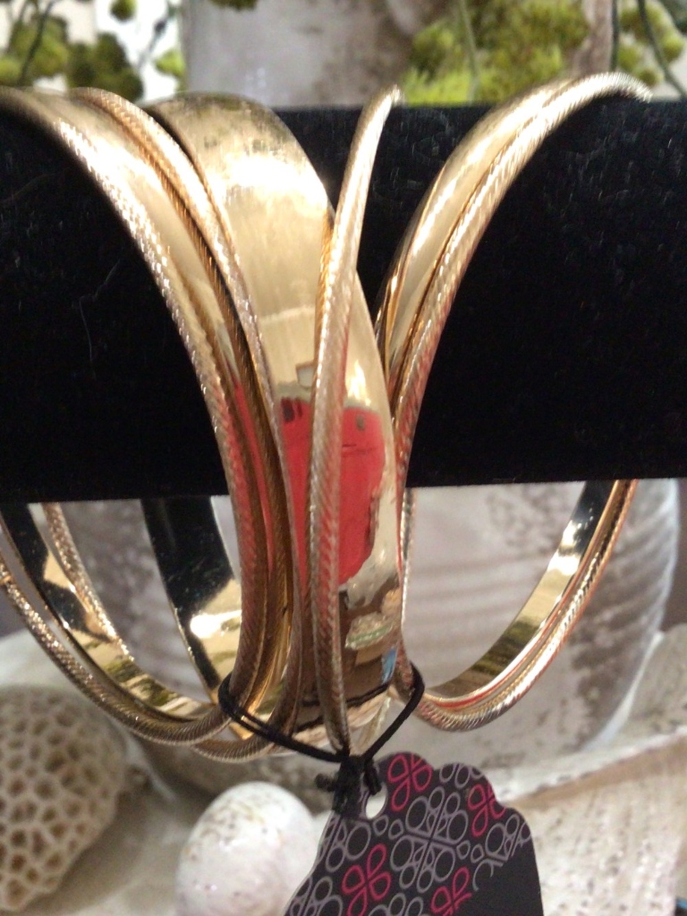 Paparazzi gold bangle bracelets. Brand new. Set contains seven bracelets.